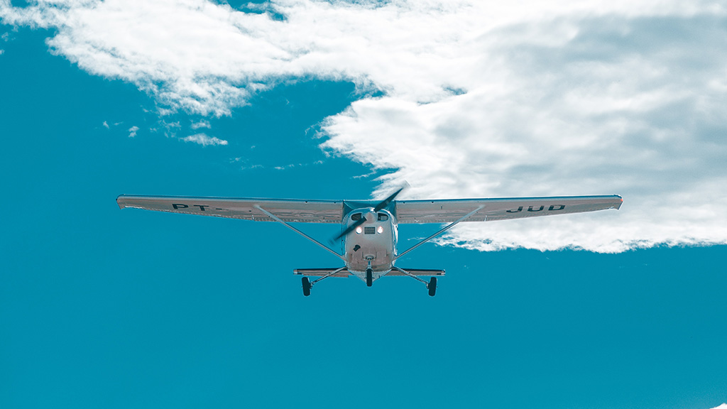 Scenic flight over Crete
