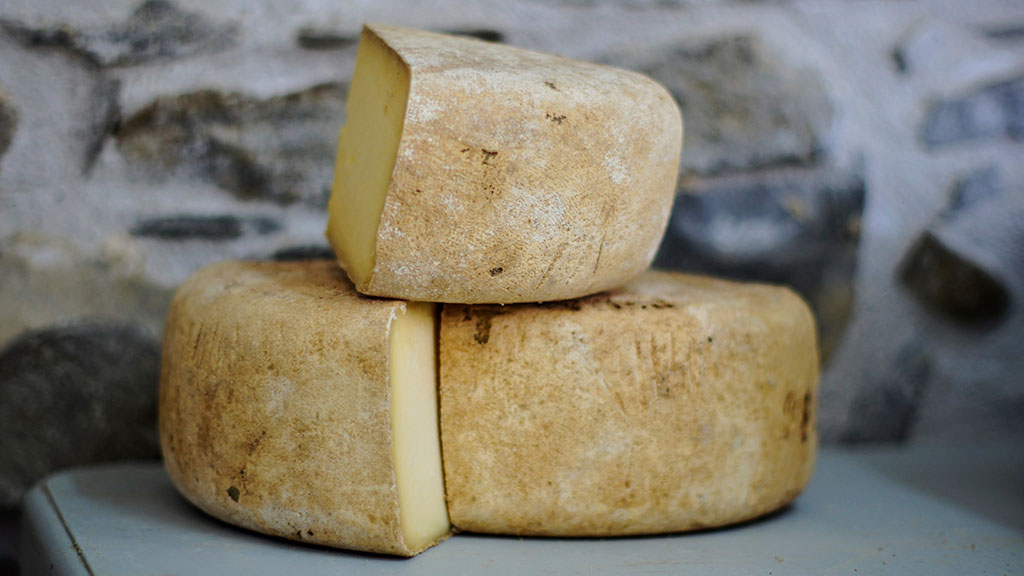 Plateau of fine Cretan cheeses and local delicacies