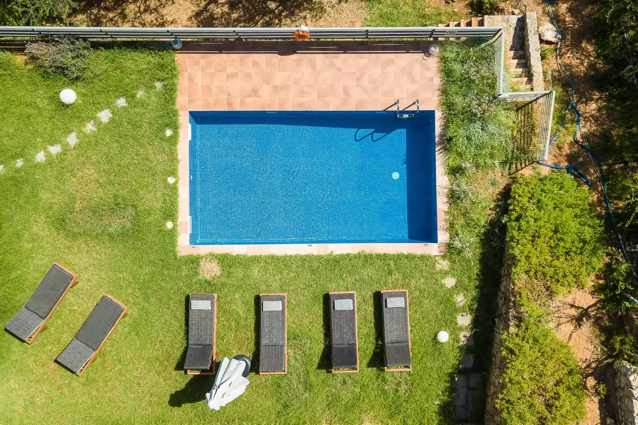 Private swimming pool at Physis Villas in Agia, Chania